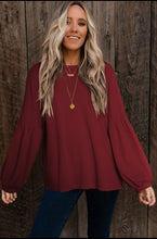 Load image into Gallery viewer, Faux knit long sleeve top
