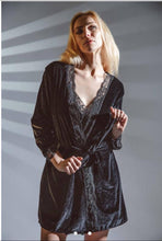 Load image into Gallery viewer, Velvet gown &amp; robe set
